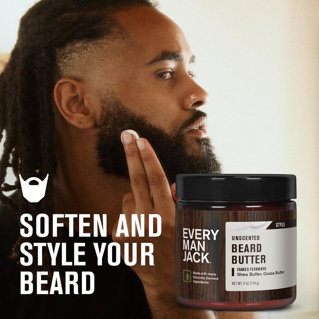 Every Man Jack Beard &amp; Scruff - Mantequilla suavizante para hom...