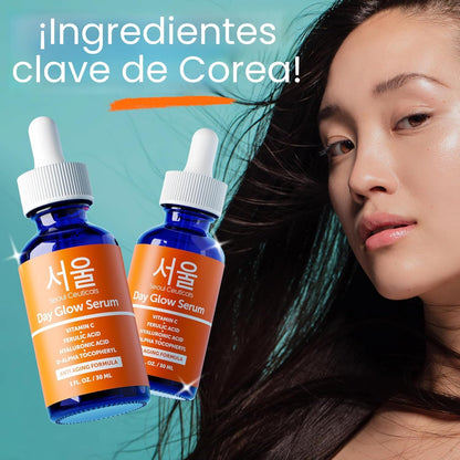 Korean Skin Care K Beauty - Sérum de ácido hialurónico 20% vitamina...