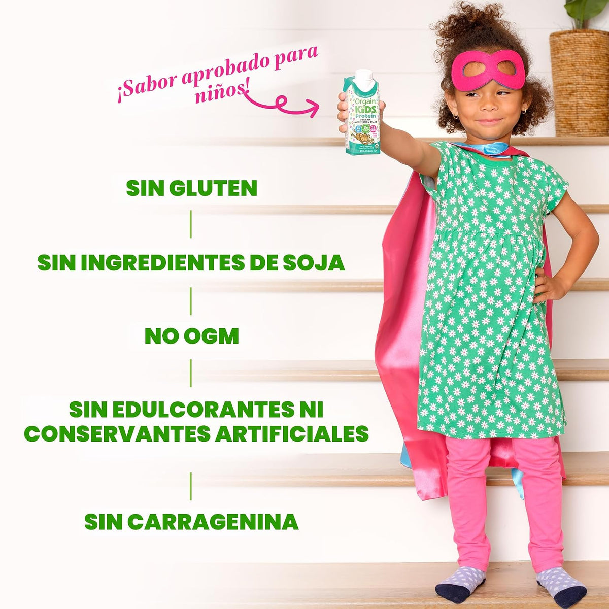 Orgain Organic Kids - Batido nutricional de proteínas, cereales fru...