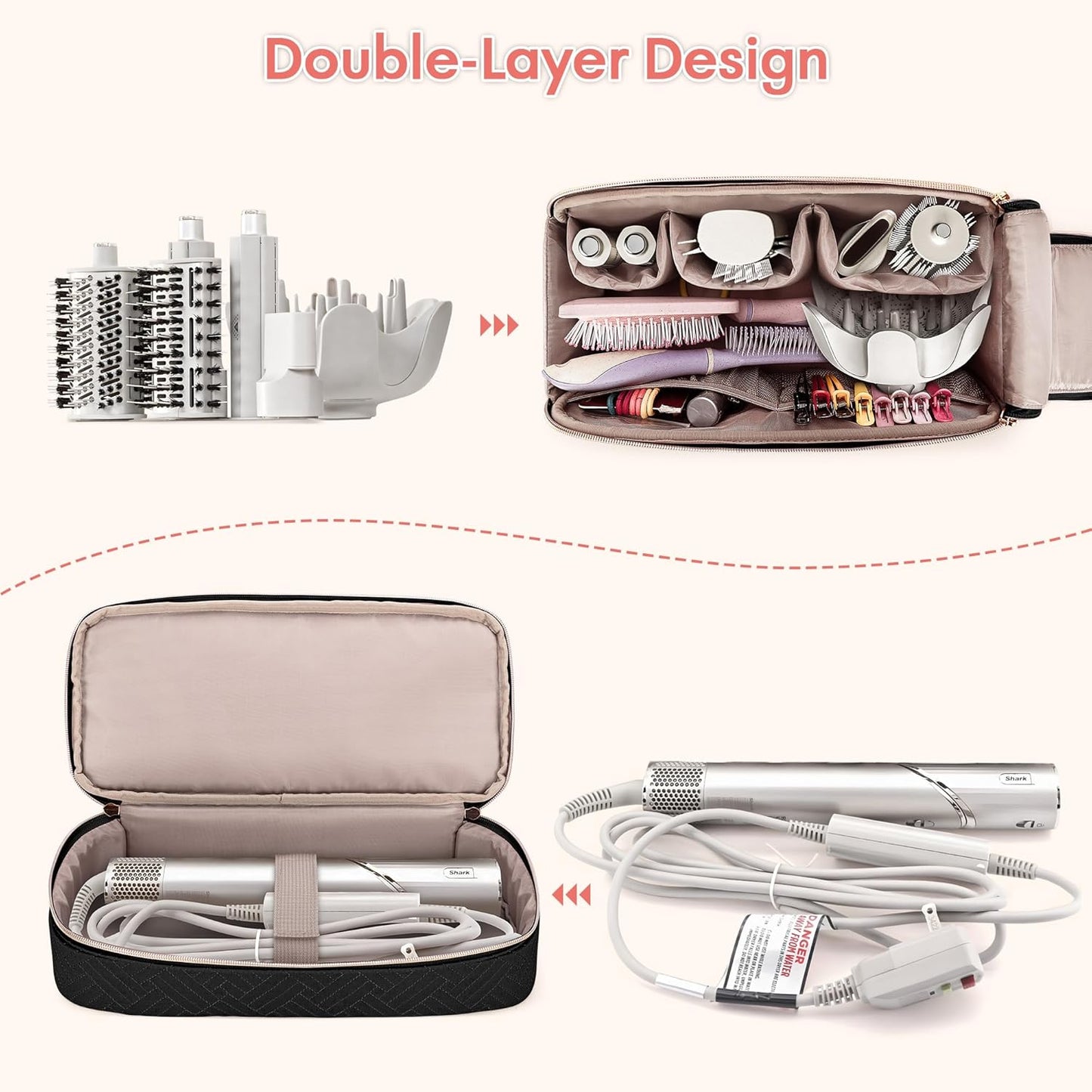 Teamoy Estuche de transporte de viaje compatible con Shark Flexstyl...