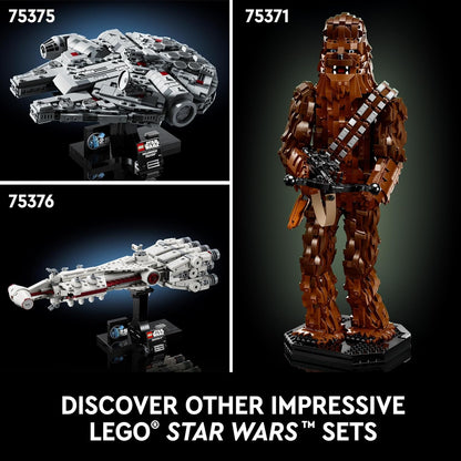LEGO Star Wars Millennium Falcon A New Hope modelo coleccionable del 25 aniversario – Juegos de construcción de bricolaje para adultos, hombres y mujeres, a partir de 18 años – Viene con soporte de