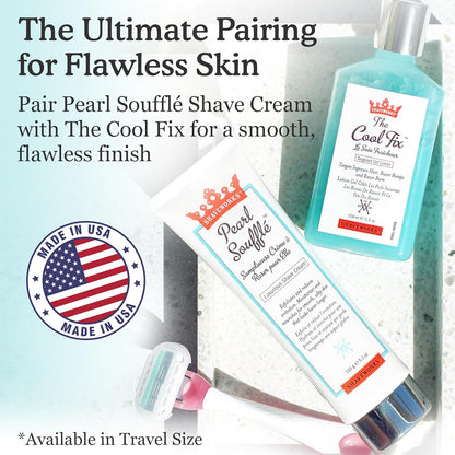 Shaveworks Pearl Soufflé Crema de afeitar para mujeres, loción de a...