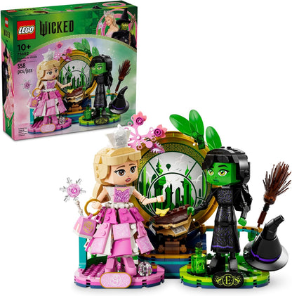 LEGO Wicked Elphaba & Glinda Figures Juguetes de construcción - Juguetes de Wicked para niños y niñas, mayores de 10 años - Muñecas de Wicked construibles - Idea de regalo de cumpleaños - 75682