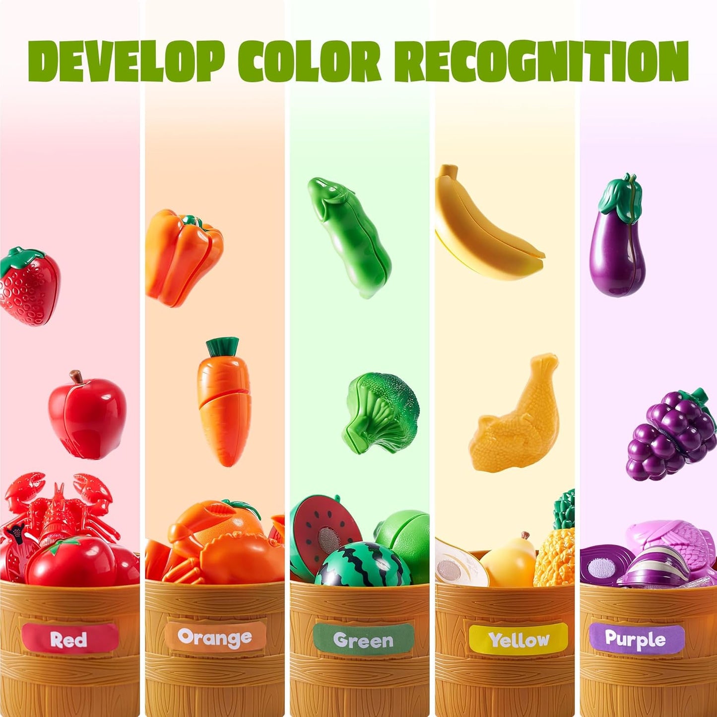 JOYIN Juguetes de aprendizaje juego de alimentos para