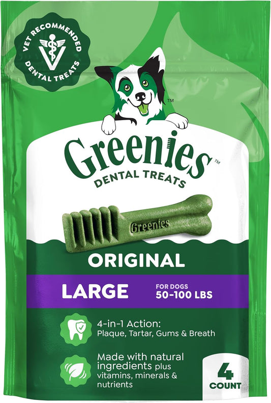 Greenies Golosinas dentales naturales para perros adultos recomenda...