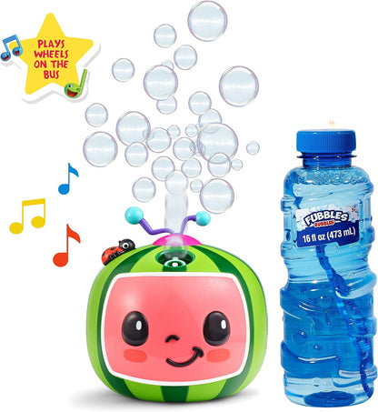 Máquina musical de burbujas sin derrame CoComelon | Juguete de burb...