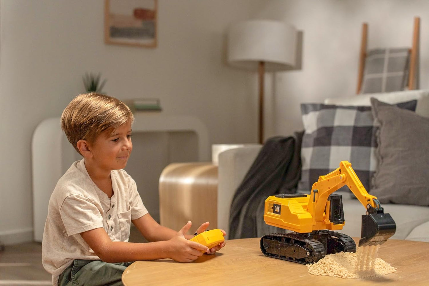 Excavadora eléctrica CAT Digger RC Construcción para niños mayores...