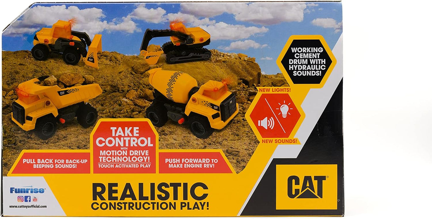 Juguetes de construcción CAT, Mezclador de cemento Power Haulers 2....