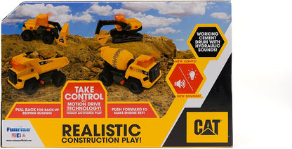 Juguetes de construcción CAT, Mezclador de cemento Power Haulers 2....
