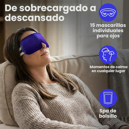Compresa Térmica Autocalentable para Ojos Secos, Máscara de Vapor p...