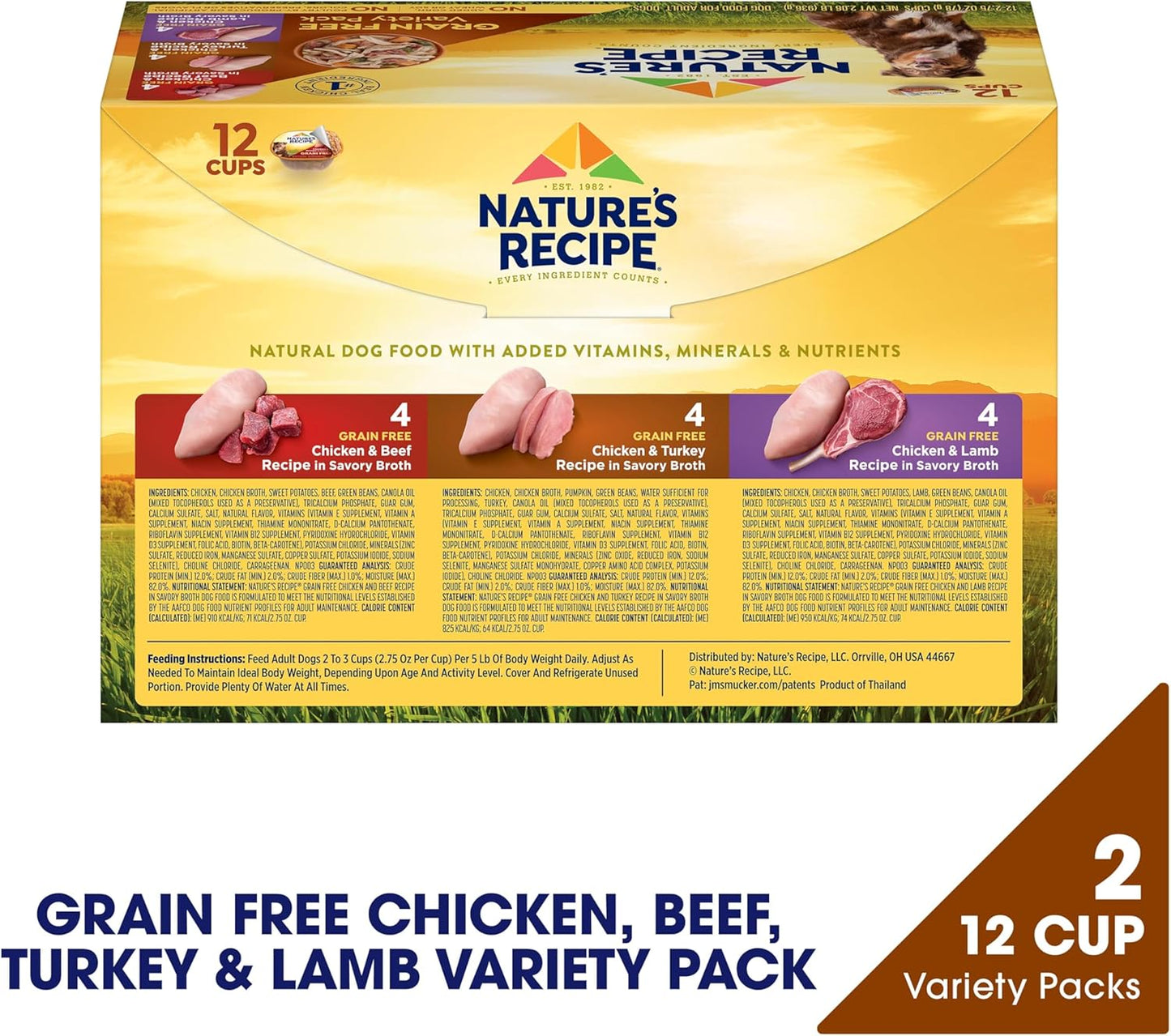 Nature's Recipe Paquete Variado de Comida Húmeda para Perros Si...