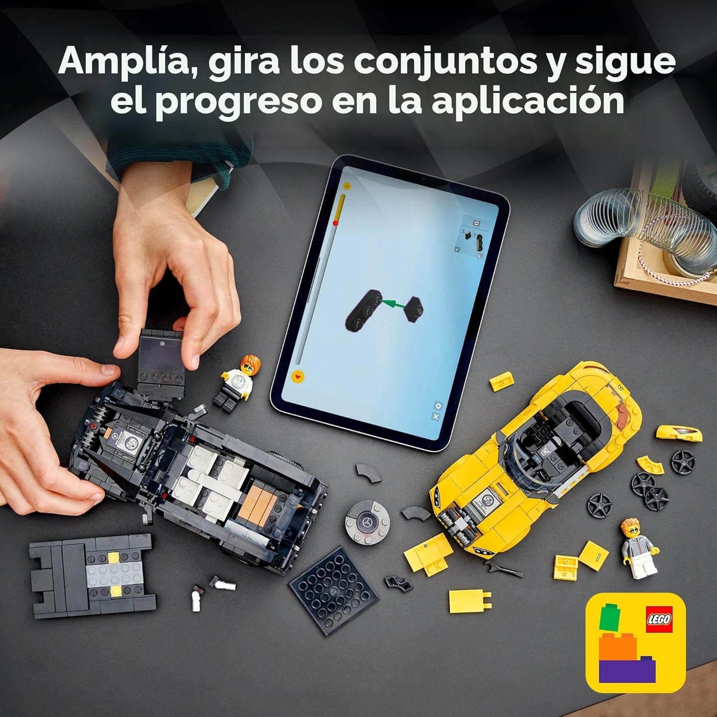 LEGO Speed Champions Mercedes-AMG G 63 y Mercedes-AMG SL 63 Juguetes de Construcción - Coches de Juguete de Juego de Simulación para Niños y Niñas, Edades 10+ Años - Regalos para Navidad - 76924