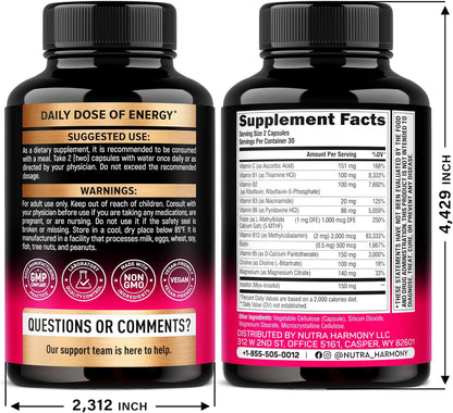 Complejo de vitamina B para hombres y mujeres \u2013 Riboflavina B2...