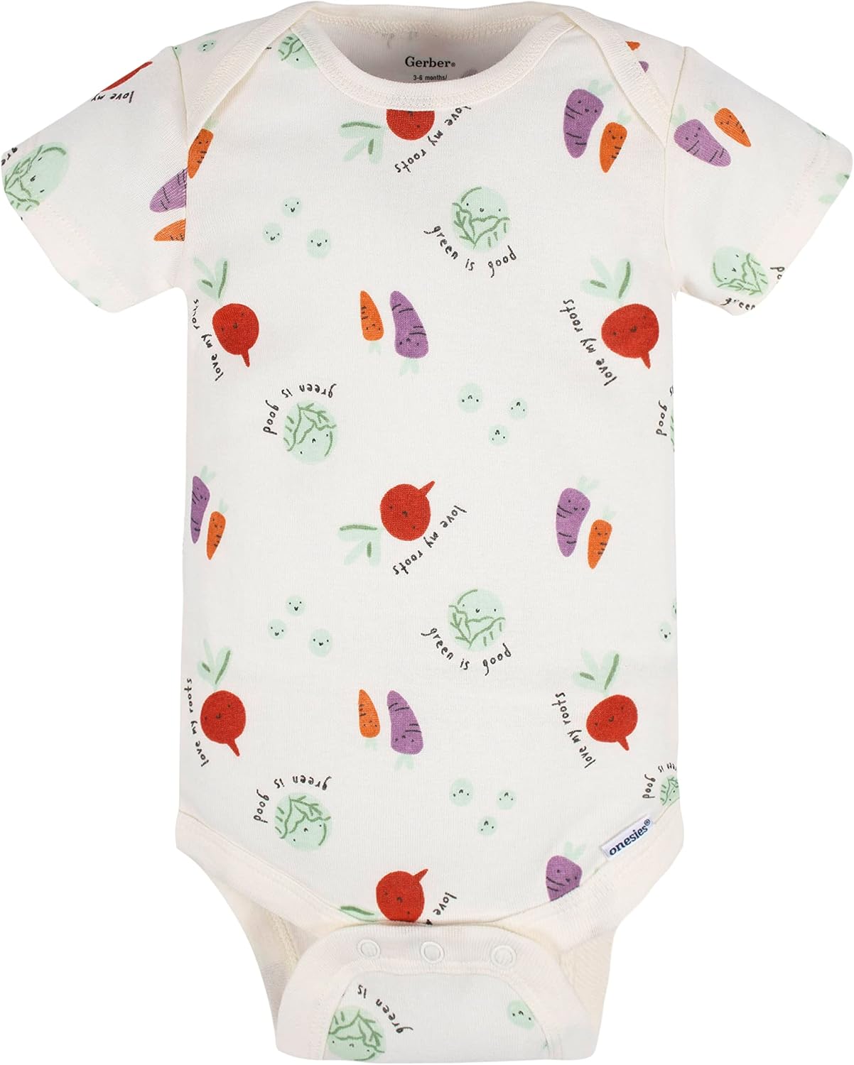 Gerber Mamelucos Bodies unisex de manga corta para bebé, paquete de 8