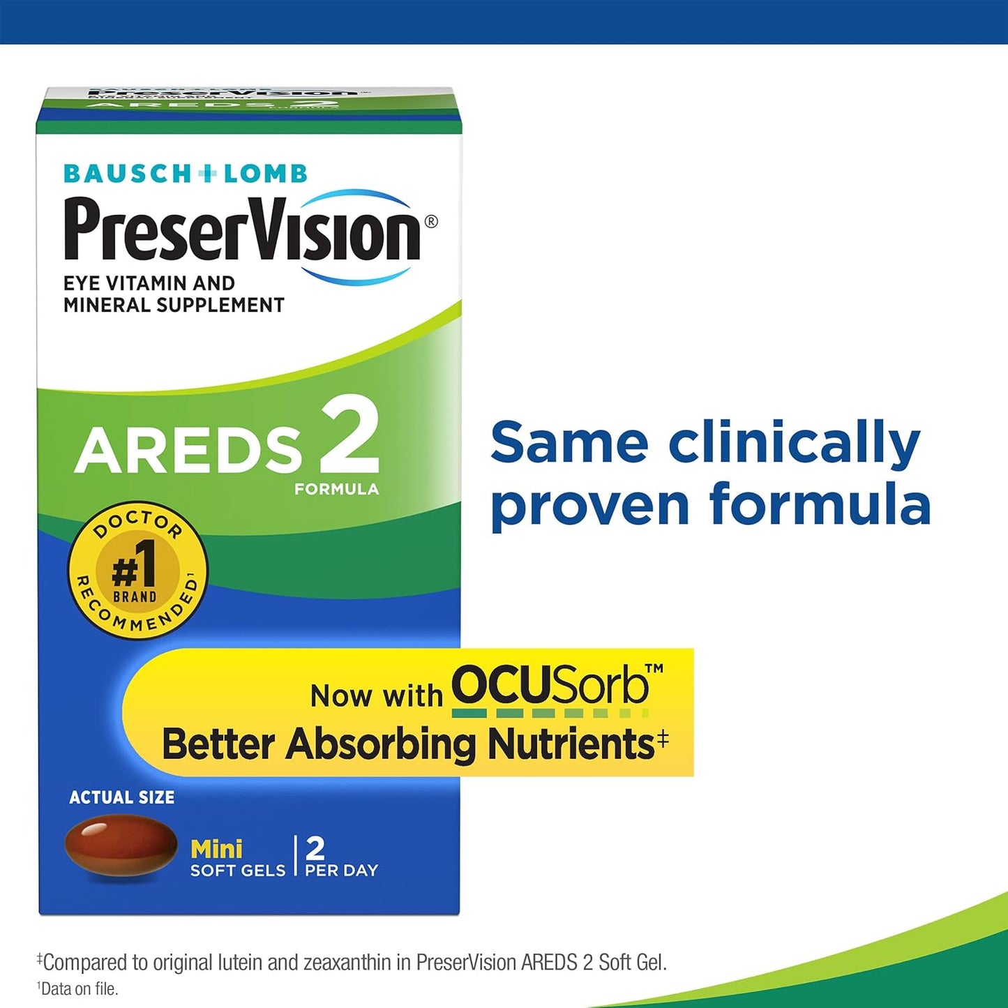 PreserVision AREDS 2 Vitaminas para los ojos, marca #1 recomendada...