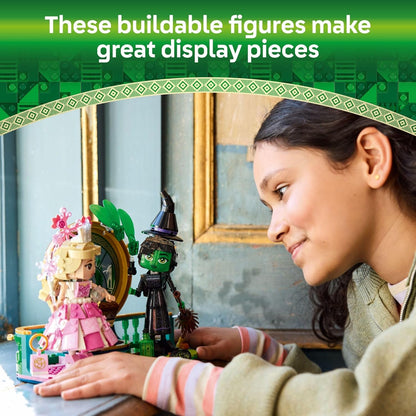 LEGO Wicked Elphaba & Glinda Figures Juguetes de construcción - Juguetes de Wicked para niños y niñas, mayores de 10 años - Muñecas de Wicked construibles - Idea de regalo de cumpleaños - 75682