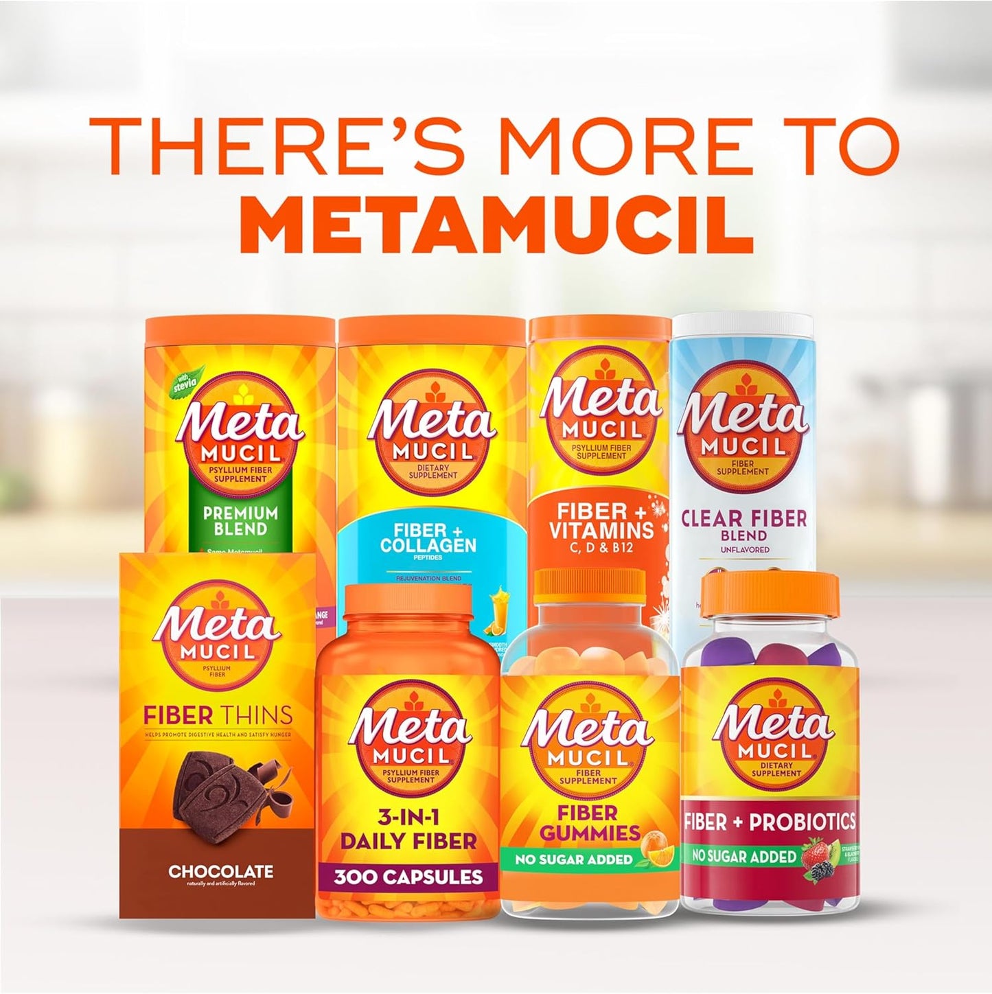 Metamucil Gomitas de fibra para adultos, sabor a naranja sin azúcar...