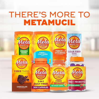 Metamucil Gomitas de fibra para adultos, sabor a naranja sin azúcar...