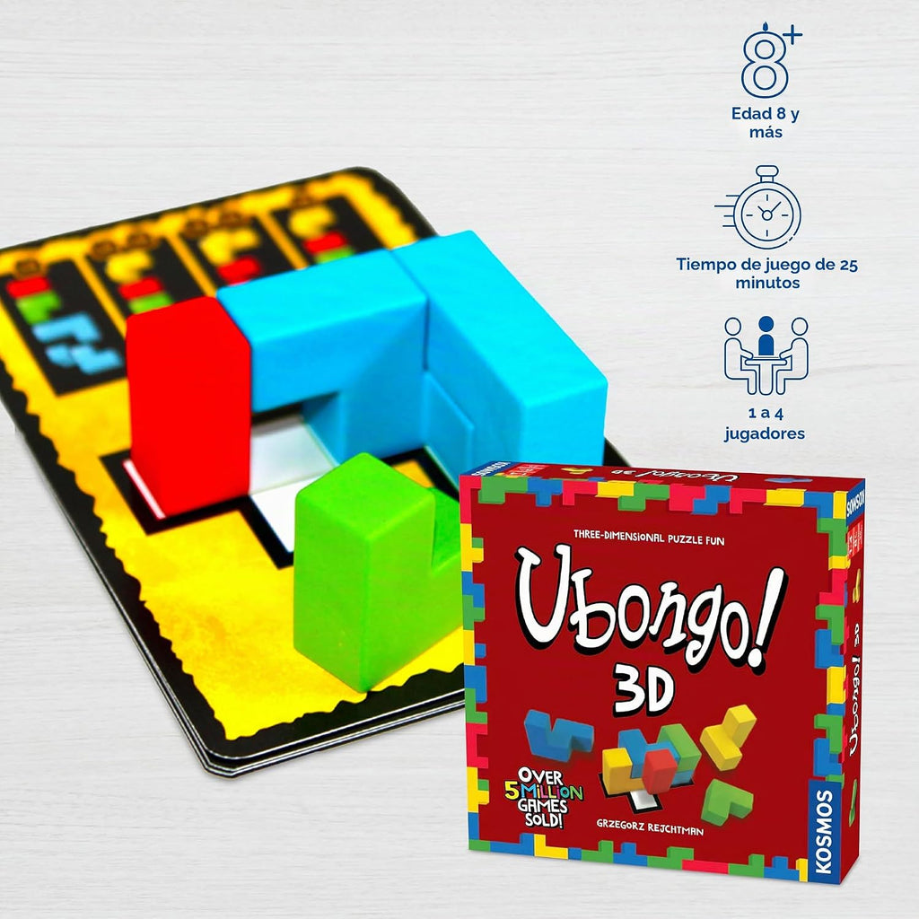 Ubongo 3D | Juego de rompecabezas geométrico con bloques tridimensi...