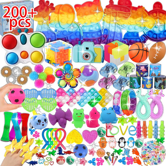 200 piezas de recuerdos de fiesta para niños, juguetes fidget a gra...