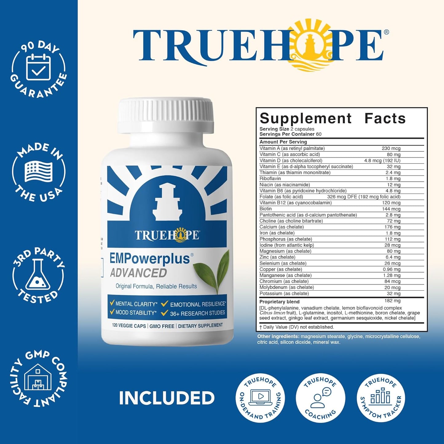 Truehope EMPowerplus multivitamínico avanzado para mujeres y hombre...