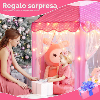 Monobeach Tienda de campaña de princesa para niñas, casa de juegos...