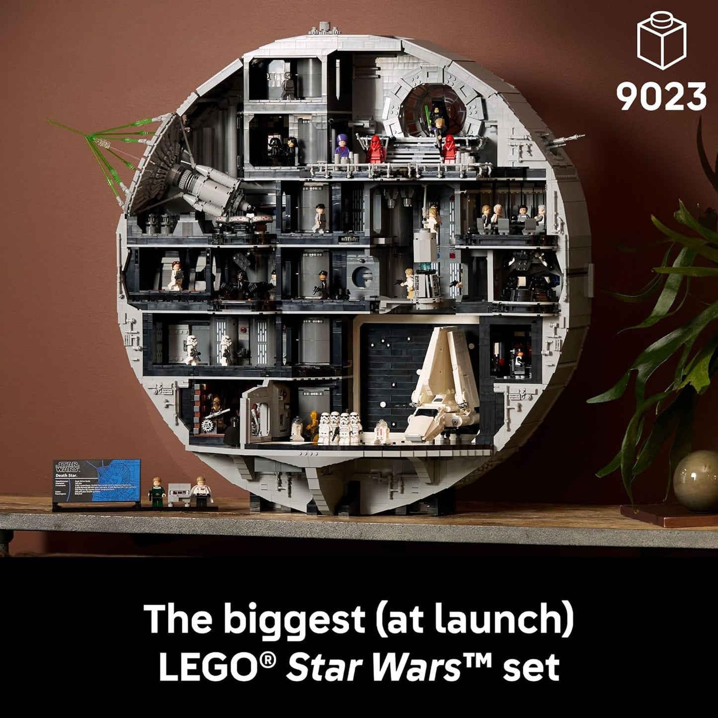 LEGO Star Wars - Juego de construcción de Estrella de la Muerte para adultos, mayores de 18 años, coleccionable y decoración de habitación para oficina, dormitorio o estante de libros, actividad