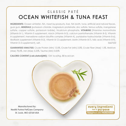 Purina Fancy Feast - Colección de paté clásico de mariscos sin gran...