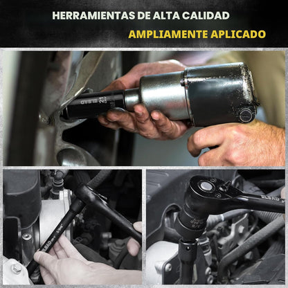 Juego de dados de impacto de 3\/8 pulgadas, juego de 50 piezas de d...