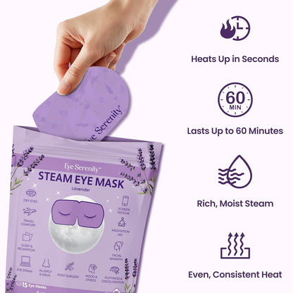 Lure Essentials Compresa cálida autocalentable para ojos secos, más...