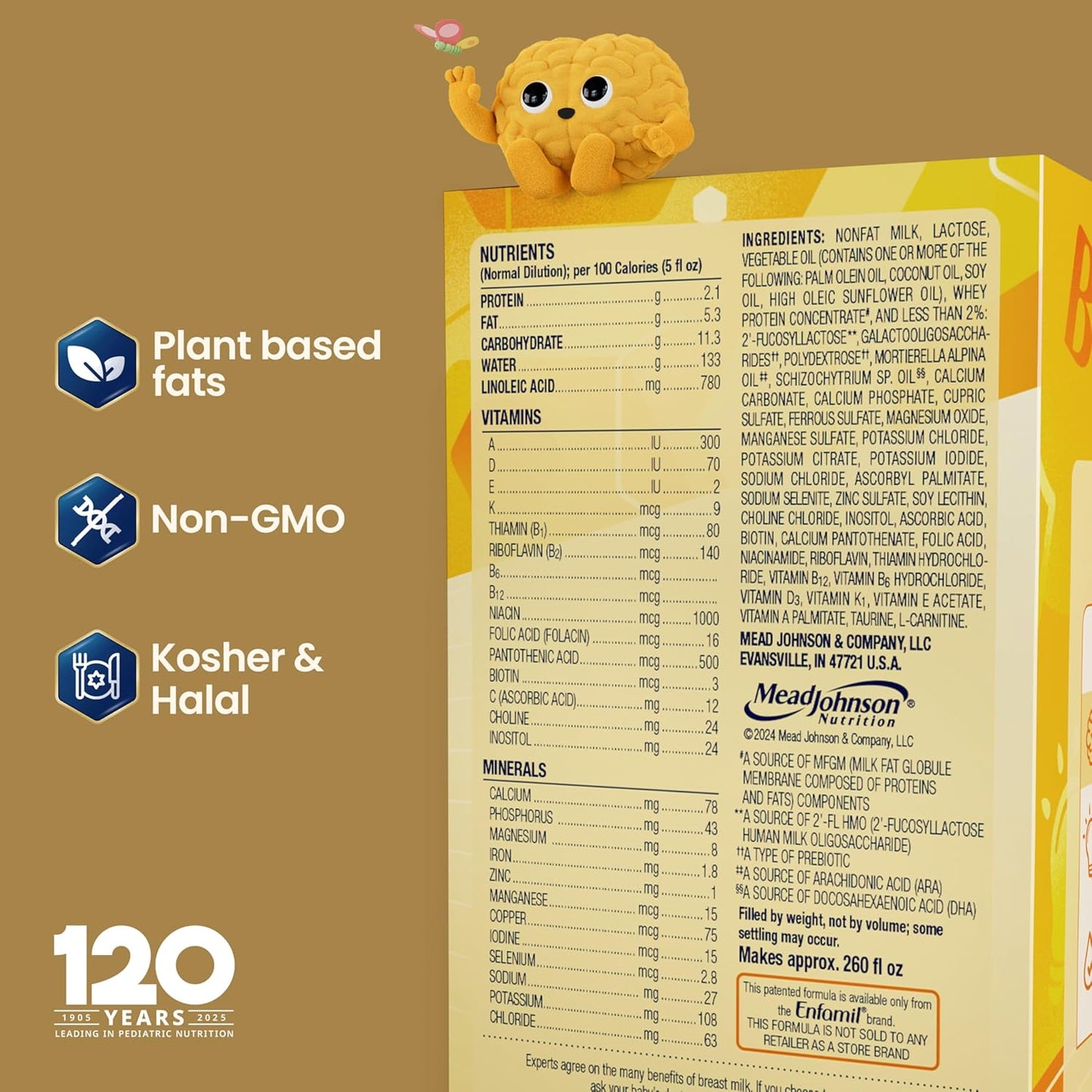 Enfamil NeuroPro - Fórmula para bebés, MFGM* Beneficio de 5 años, O...