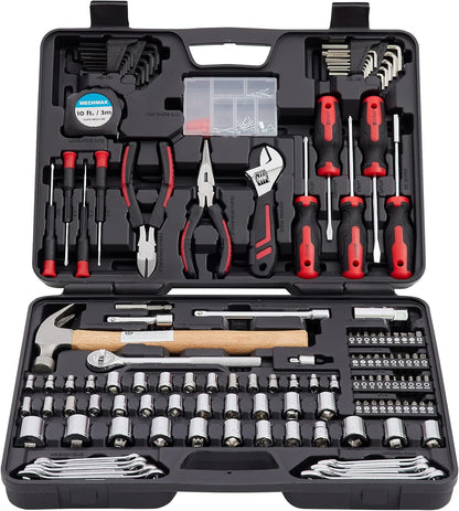 MECHMAX Juego de herramientas mecánicas de 245 piezas y kit de ench...