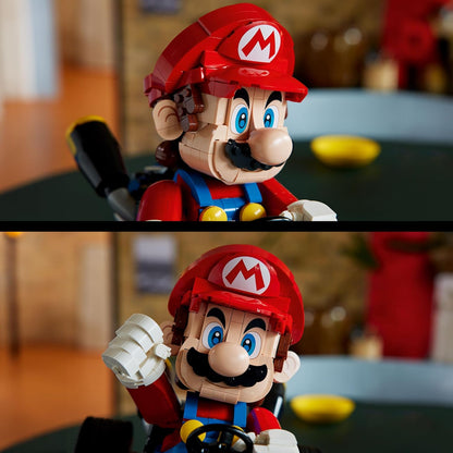 LEGO Super Mario: Mario Kart - Juego de construcción de Mario y kart estándar para adultos, estante de libros de bricolaje y decoración de habitación para hombres y mujeres, a partir de 18 años, idea