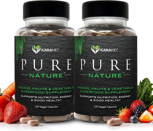 KaraMD Pure Nature - Suplemento de verduras, frutas y verduras, vit...