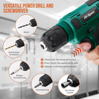 Hi-Spec Taladro eléctrico USB de 8 V y kit de herramientas para el...