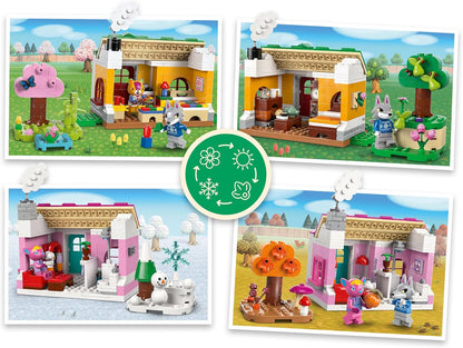 LEGO Animal Crossing Creative Houses: Seasons of Fun - Juego de simulación para niñas y niños, a partir de 7 años, crea 2 casas con 1 juego de bloques de construcción para niños, idea de regalo para