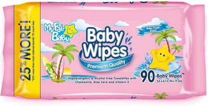 My Fair Baby Toallitas prémium para bebés, rosas, 10486-24
