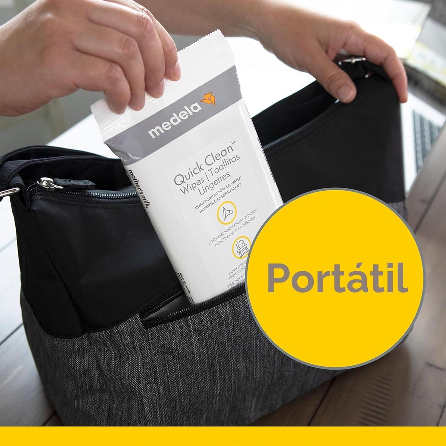 Medela Toallitas de limpieza rápida para la limpieza sobre la march...