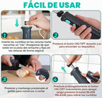 HAUSHOF Juego de cuchillos eléctricos inalámbricos con estuche de |...