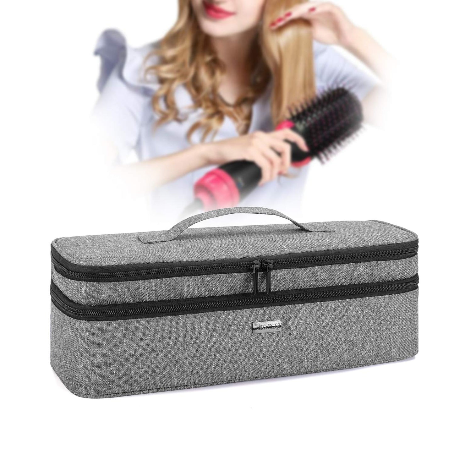 Teamoy Bolsa de almacenamiento de viaje de doble capa compatible co...