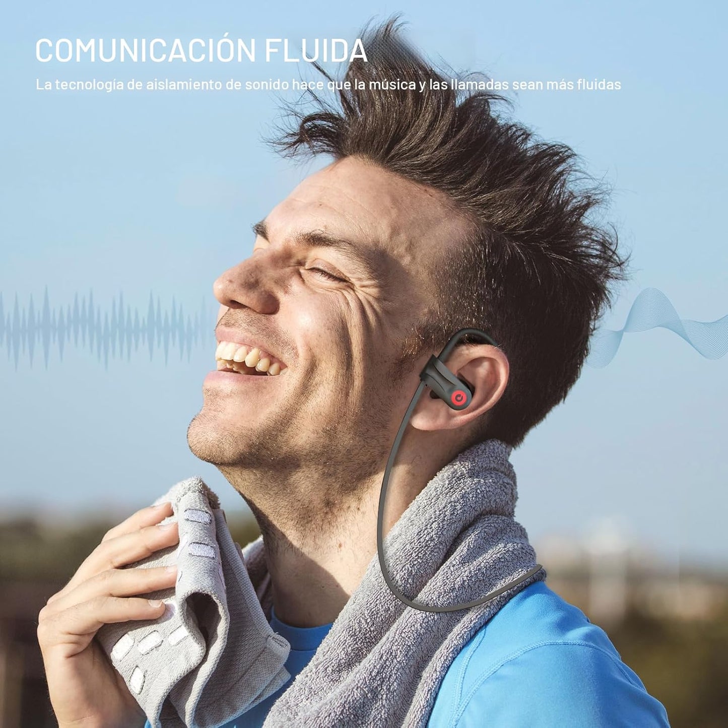 Auriculares Bluetooth Boean, auriculares inalámbricos con 16 horas...