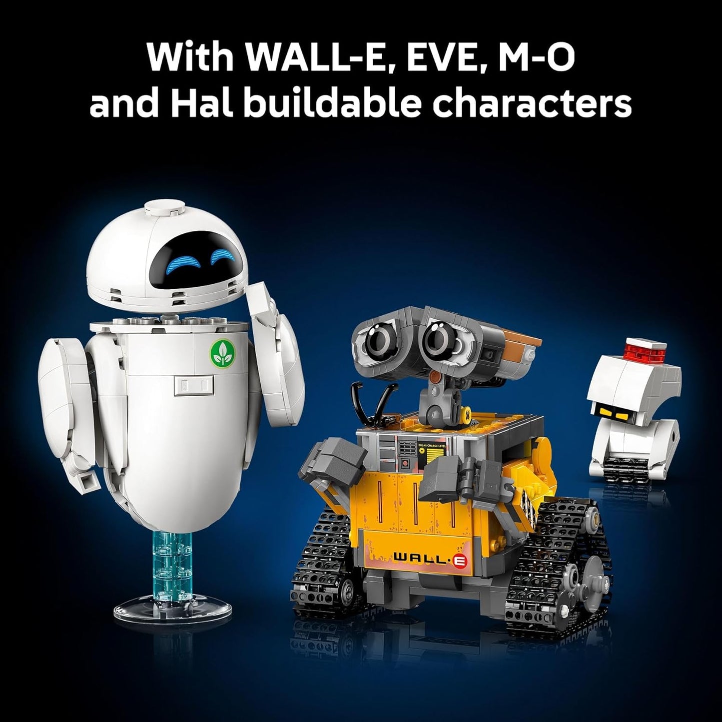 LEGO Disney & Pixar Wall-E & EVE - Juego de construcción para adultos, mayores de 18 años, oficina en casa, estante de libros o decoración de habitación para fanáticos de Disney, ideas de regalo para