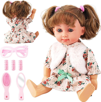 SMIESSKIDDO Muñeca de Bebé - Muñecas Interactivas Parlantes de 12&#...