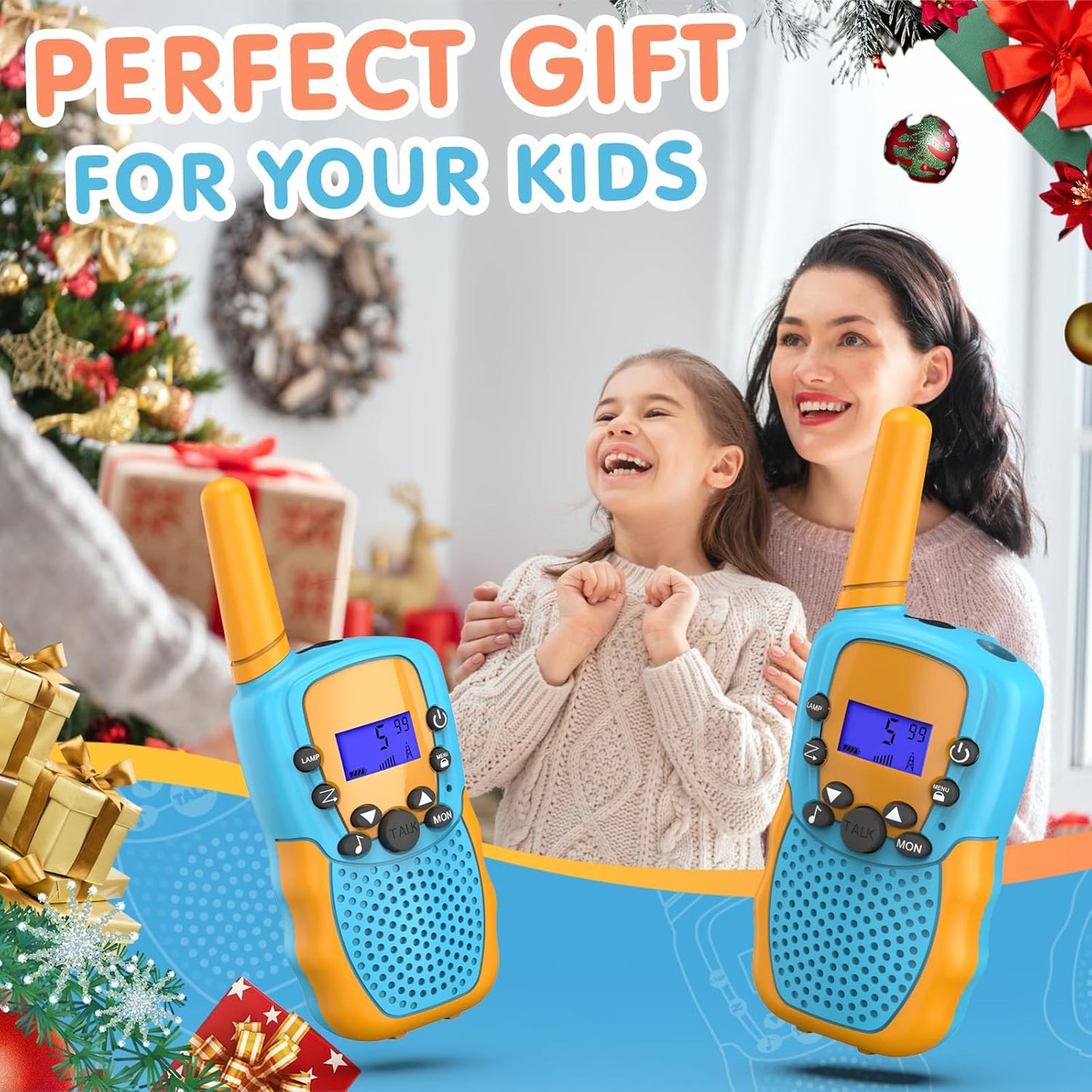 Selieve Juguetes para niños y niñas de 3 a 12 años, Walkie Talkies...
