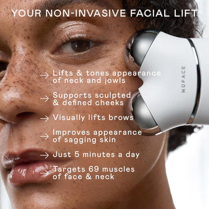NuFACE Trinity+ Kit de Dispositivo Facial de Microcorriente \u2013...