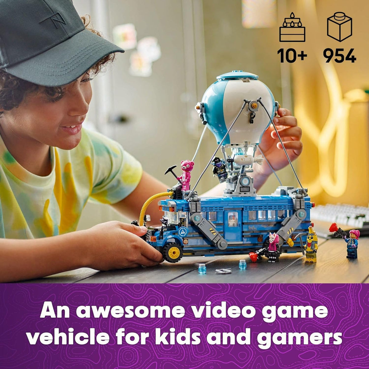 LEGO Fortnite - Juguete de construcción de autobús de batalla \u201...