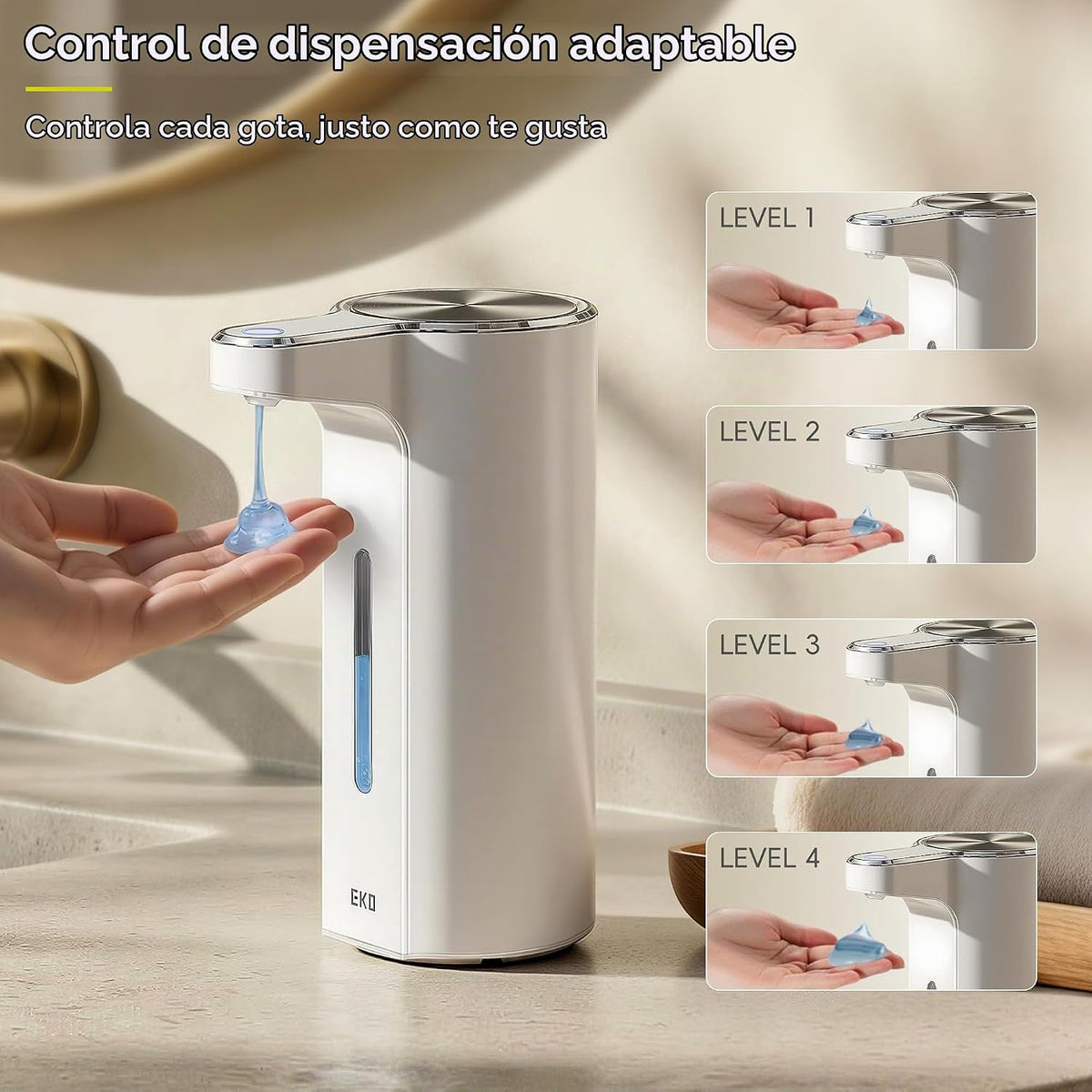 EKO Aroma Pro Dispensador automático de jabón líquido sin contacto...