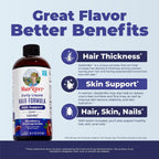 MARYRUTH'S Fórmula líquida diaria para el cabello, con 500 mg d...