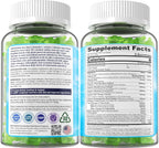 Gomitas de musgo marino + algas omega-3 para hombres y mujeres, veg...
