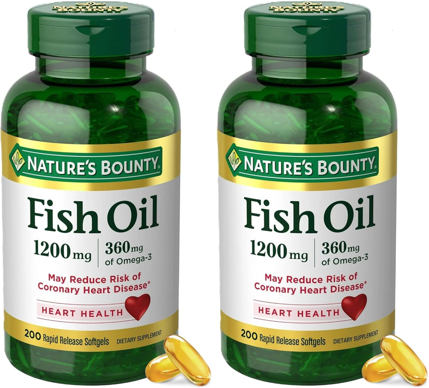 Aceite de pescado de Nature's Bounty, apoya la salud del corazó...